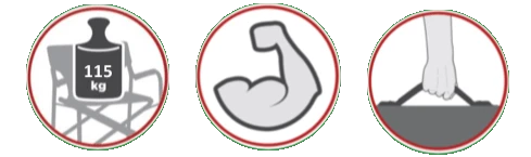 Coleman Kick Back Chair Pdq - Grey 5 Coleman Kick Back Chair Pdq - Grey - Afbeelding 3