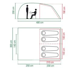Coleman Tent Vespucci 4 13 Coleman Tent Vespucci 4 -Beste Kampeer Winkel Coleman tunneltent Verspucci 4 helemaal tekening