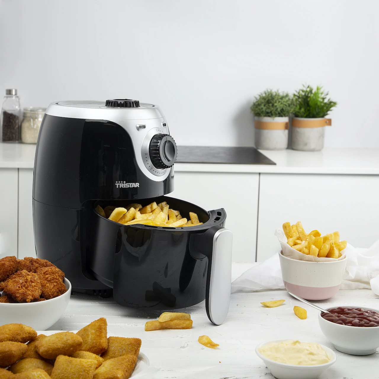 Tristar Airfryer Mini Crispy 2Ltr 1000W 4 Tristar Airfryer Mini Crispy 2Ltr 1000W - Afbeelding 2