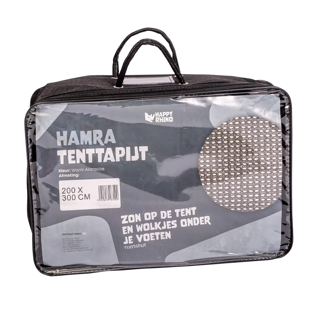 Happy Rhino Tenttapijt Hamra 300 CM Diep 3 Happy Rhino Tenttapijt Hamra 300 CM Diep