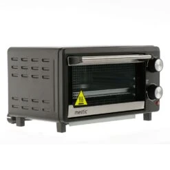Mestic Oven 10 Ltr 800W Mo-80 12 Mestic Oven 10 Ltr 800W Mo-80 -Beste Kampeer Winkel Mestic MO 80 oven 10 liter 800 watt zwart schuin linker vooraanzicht