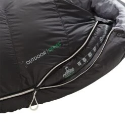 Nomad Mummy Slaapzak Fornax 480 (L) - Black -Beste Kampeer Winkel Nomad Mummy Slaapzak Fornax 480 L Black rits