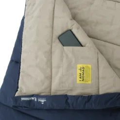 Nomad Slaapzak Blazer Classic'78 Organic -Beste Kampeer Winkel Nomad Slaapzak Blazer Classic 78 Organic Dark Navy Detail