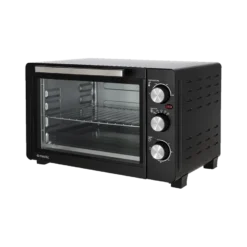 Mestic Oven 30Ltr 1.200 Watt Hete Lucht Mho-130 -Beste Kampeer Winkel OVEN 30LTR 1200 WATT HETE LUCHT MHO 130 links schuin
