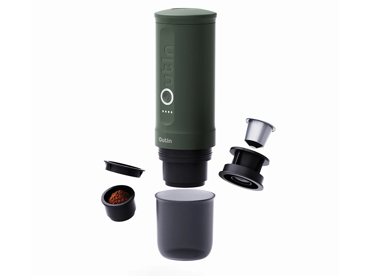 Outin Draagbare Elektrische Espressomachine 4 Outin Draagbare Elektrische Espressomachine - Afbeelding 2