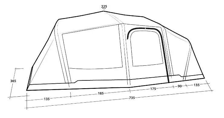 Outwell Tent Hartford 6 Air 12 Outwell Tent Hartford 6 Air - Afbeelding 10