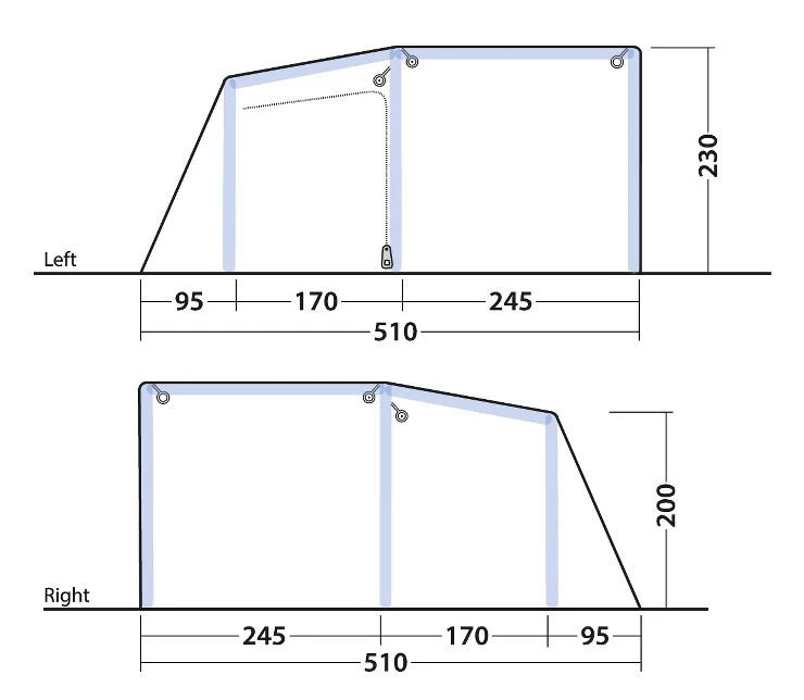 Outwell Tent Virginia 5 Air TC 11 Outwell Tent Virginia 5 Air TC - Afbeelding 9