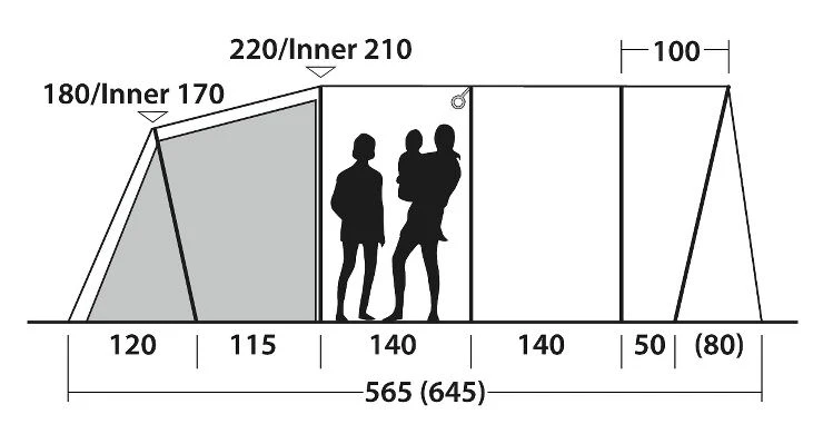 Outwell Tunneltent Denver 6 12 Outwell Tunneltent Denver 6 - Afbeelding 10