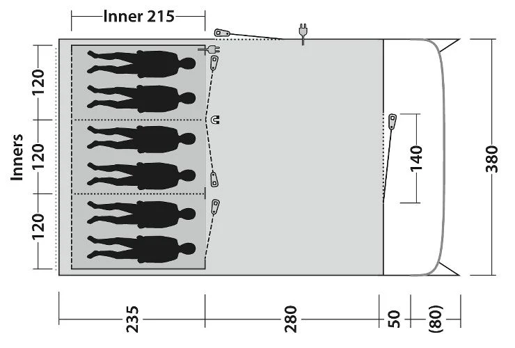 Outwell Tunneltent Denver 6 11 Outwell Tunneltent Denver 6 - Afbeelding 9
