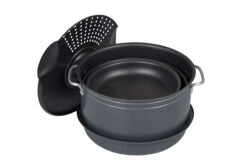 Bo-Camp Pannenset Camping 7-Dlg Alu/Gec -Beste Kampeer Winkel PannensetCamping7deligalugec overzichtdeksel