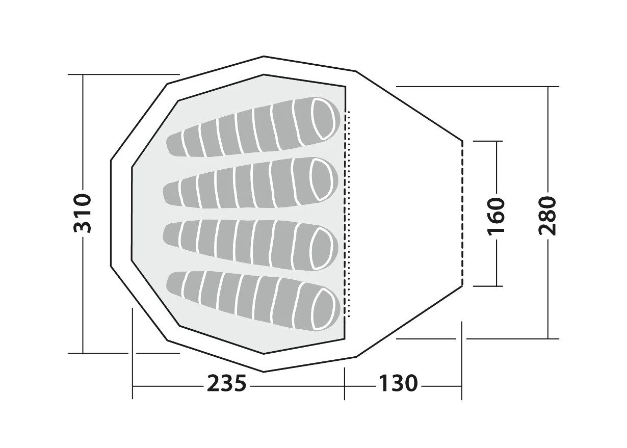Robens Tent Green Cone PRS 5 Robens Tent Green Cone PRS - Afbeelding 3