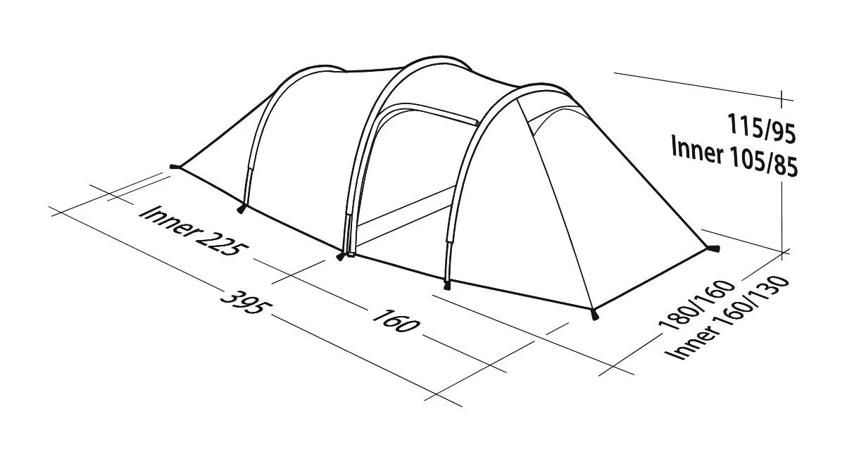 Robens Tent Voyager 3EX 4 Robens Tent Voyager 3EX - Afbeelding 2