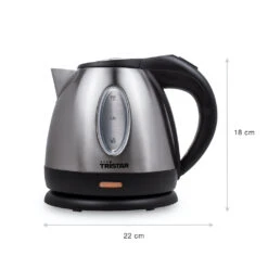 Tristar Waterkoker Rvs 1,2Ltr 850W Draaib 7 Tristar Waterkoker Rvs 1,2Ltr 850W Draaib -Beste Kampeer Winkel WK 1325 113 dims
