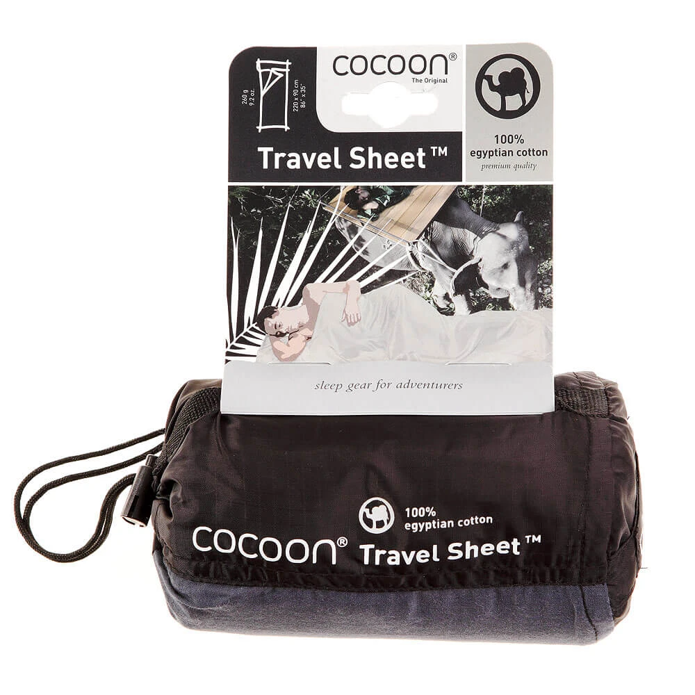Cocoon Travelsheet 100% Egyptian Cotton - Tuareg 5 Cocoon Travelsheet 100% Egyptian Cotton - Tuareg - Afbeelding 3