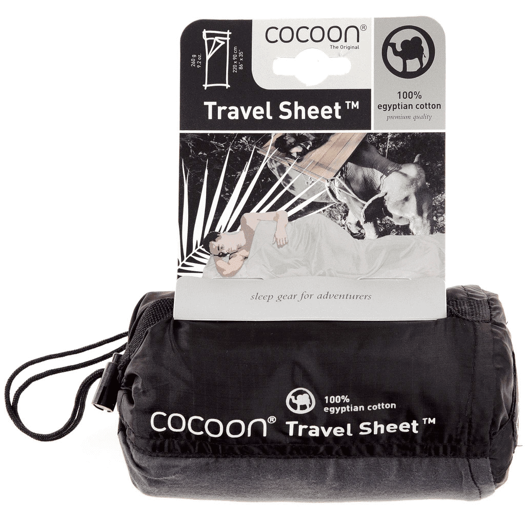 Cocoon Travelsheet 100% Egyptian Cotton - Khaki 5 Cocoon Travelsheet 100% Egyptian Cotton - Khaki - Afbeelding 3