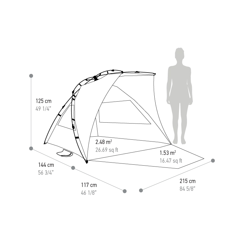 Terra Nation Strandtent Reka Kohu Plus RPET - Sand 9 Terra Nation Strandtent Reka Kohu Plus RPET - Sand - Afbeelding 8