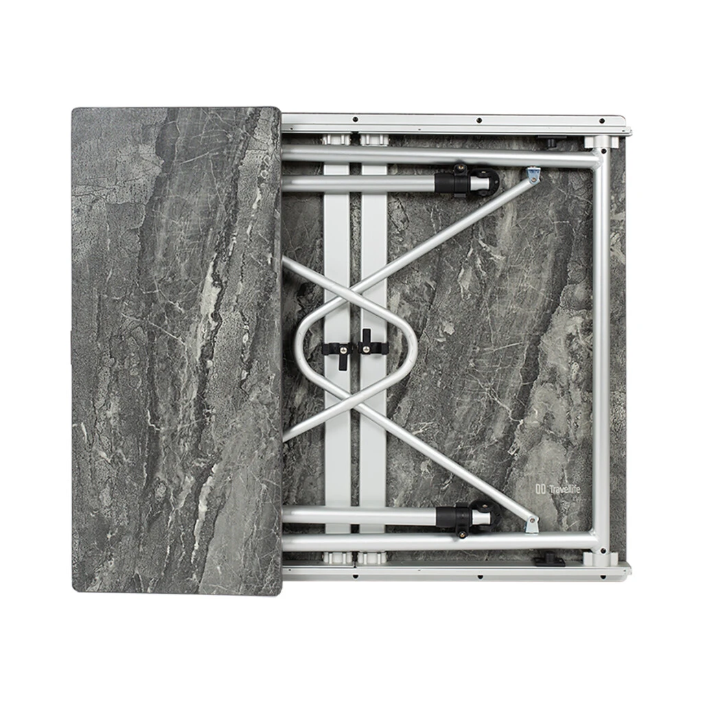 Travellife Trafellife Sorrento Tafel Uitschuifbaar Honeycomb Dark Grey 80/110/140 Cm 5 Travellife Trafellife Sorrento Tafel Uitschuifbaar Honeycomb Dark Grey 80/110/140 Cm - Afbeelding 3