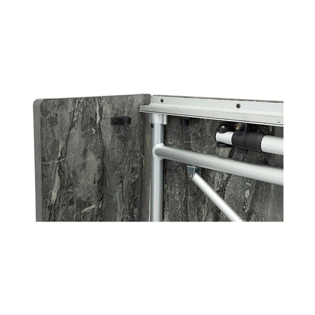 Travellife Trafellife Sorrento Tafel Uitschuifbaar Honeycomb Dark Grey 80/110/140 Cm 6 Travellife Trafellife Sorrento Tafel Uitschuifbaar Honeycomb Dark Grey 80/110/140 Cm - Afbeelding 4