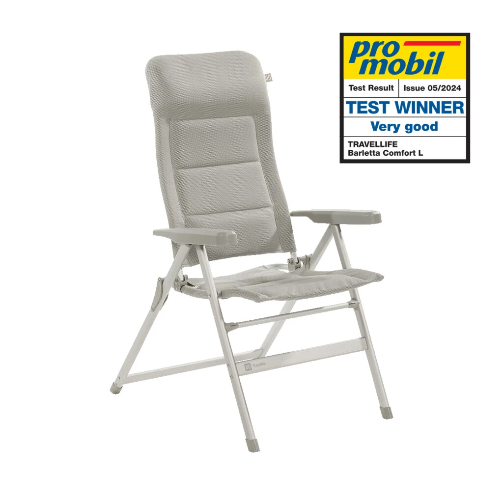 Travellife Barletta Standenstoel Comfort L Light Grey 9 Travellife Barletta Standenstoel Comfort L Light Grey - Afbeelding 7