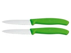 Victorinox Swiss Classic Gekartelde Schilmesjes 2 Stuks -Beste Kampeer Winkel victorinox swiss classic gekartelde schilmesjes set groen