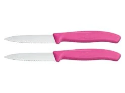 Victorinox Swiss Classic Gekartelde Schilmesjes 2 Stuks -Beste Kampeer Winkel victorinox swiss classic gekartelde schilmesjes set roze